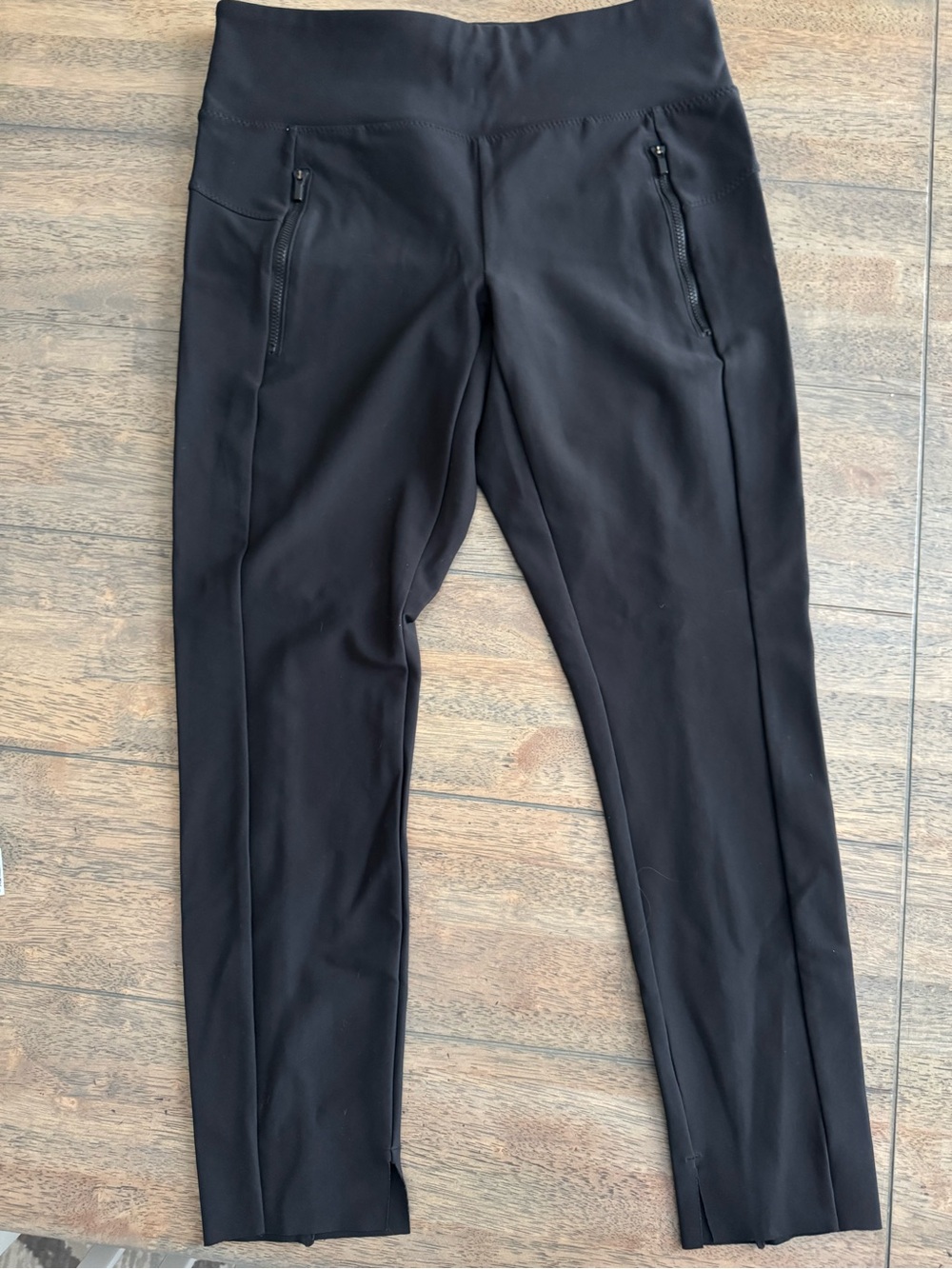 Athleta Stellar Tight Black Compression Pants Travel Commute EUC - Size. SP